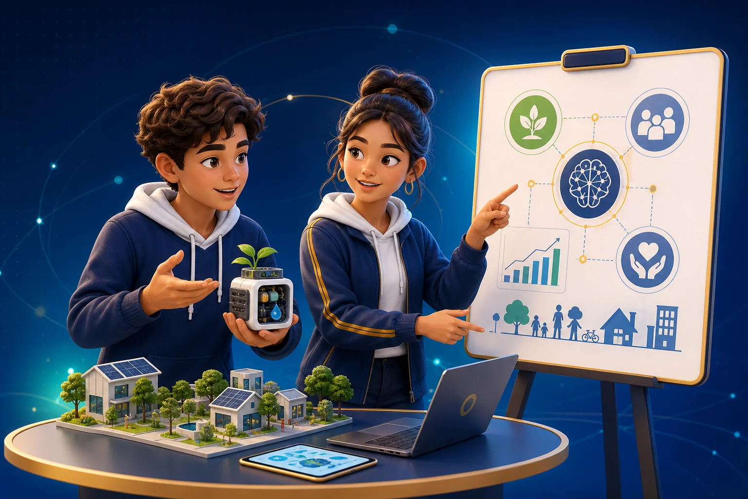 Minh họa hạng mục AI Development & Pitching