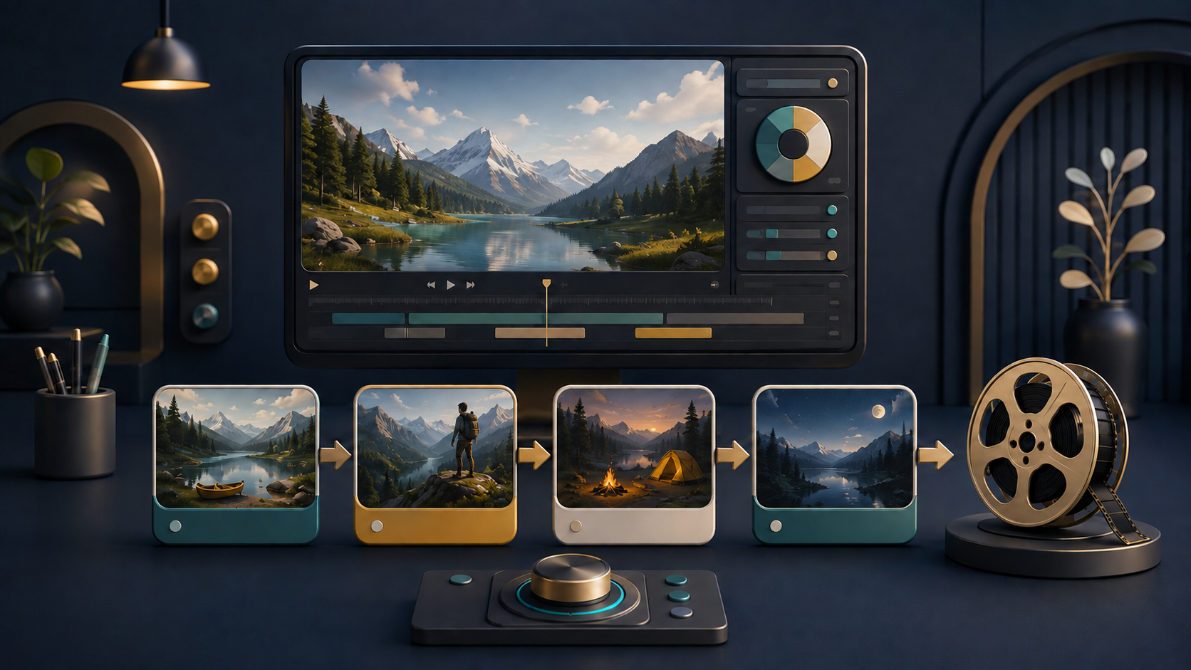 Minh họa AI Video Workflow